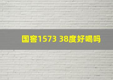 国窖1573 38度好喝吗